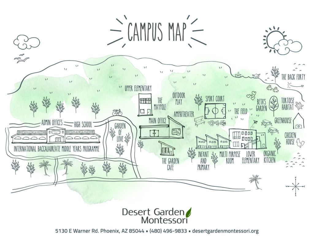 Desert Garden Montessori Campus Map